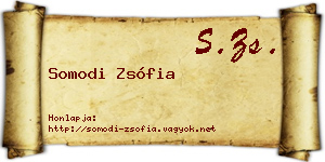 Somodi Zsófia névjegykártya